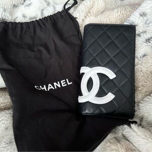 CHANEL Cambon Long Bifold Wallet